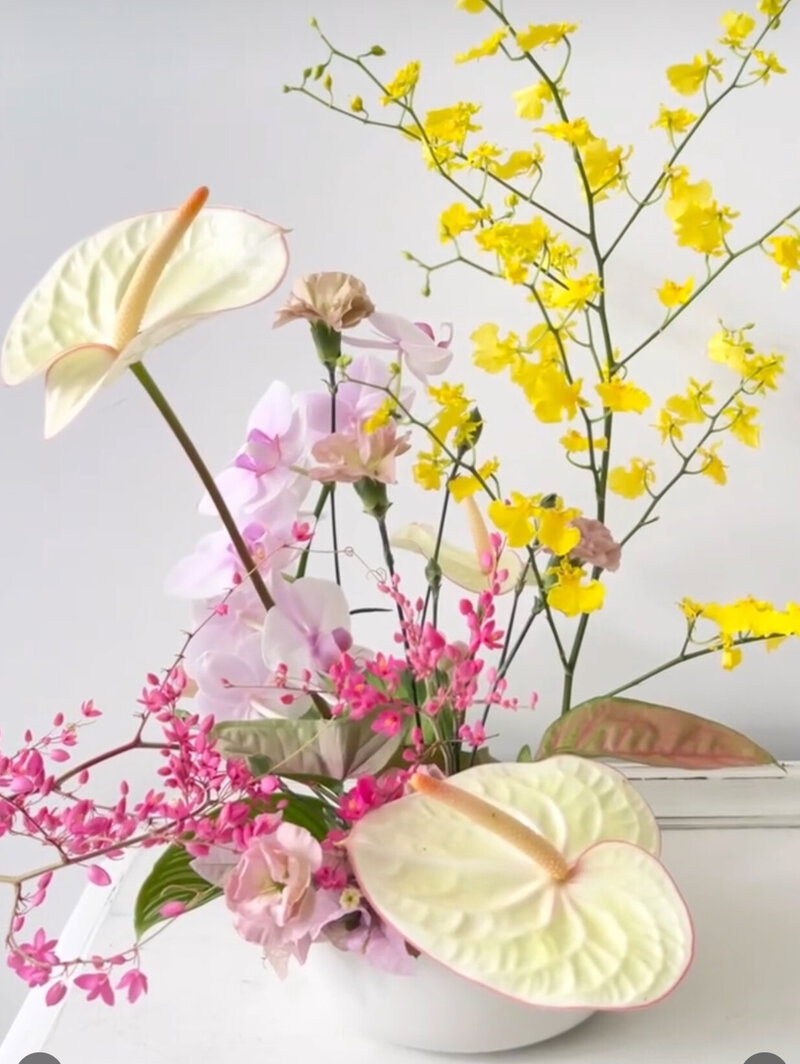 tropical hawaii centerpiece