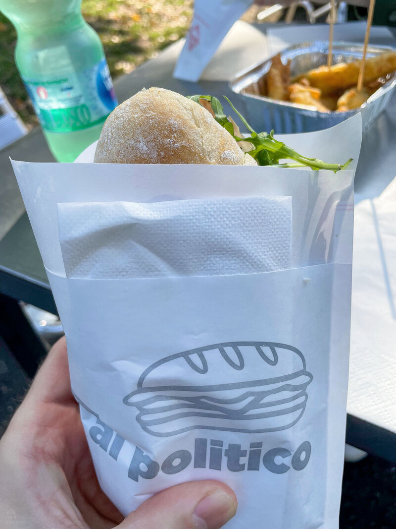 Panino at Chiosco al Politico in Milan, Italy