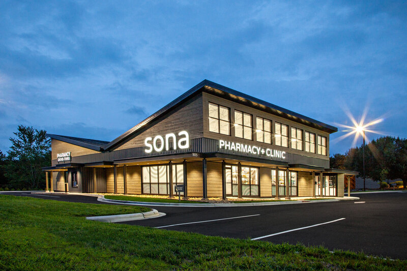 General contractors for SONA Pharmacy + Clinic in North Carolina