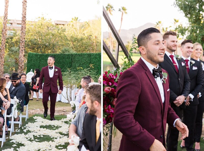 Ashley and Russ's wedding at Hyatt Regency in Indian Wells  photographed by Palm Springs wedding photographer Ashley LaPrade.