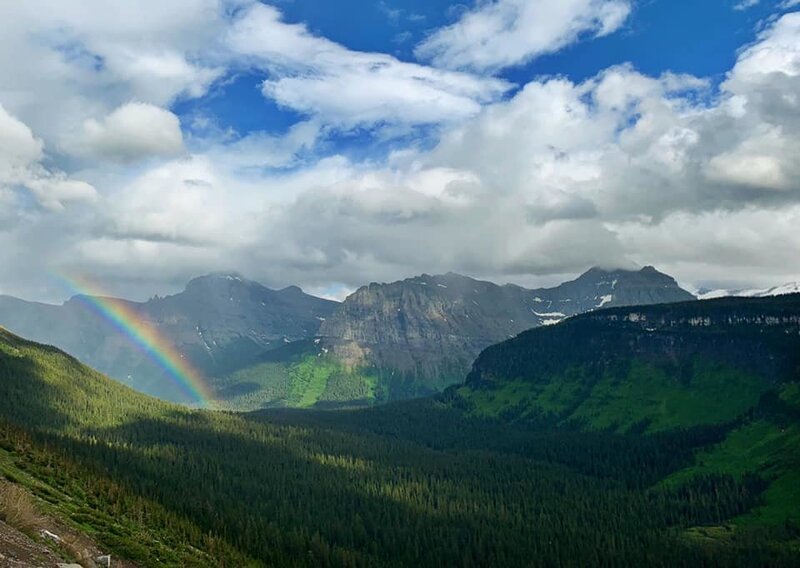 logan pass rainbow glacier national park