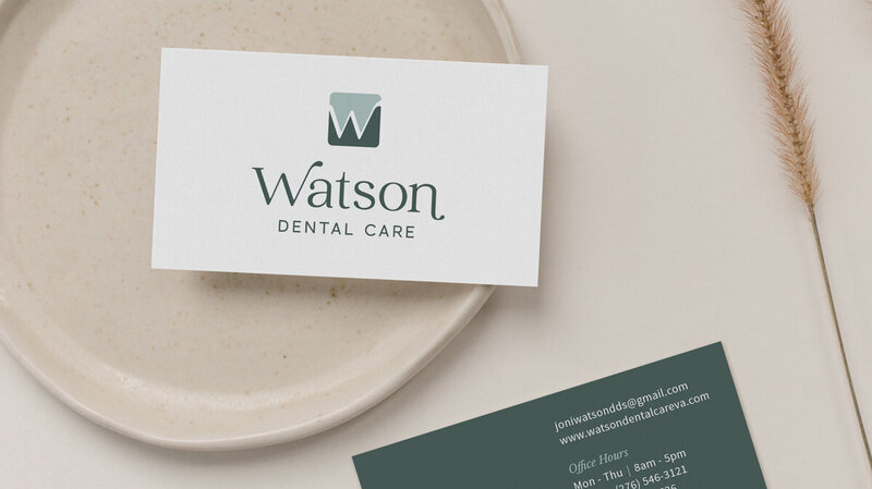 business card design for dentist