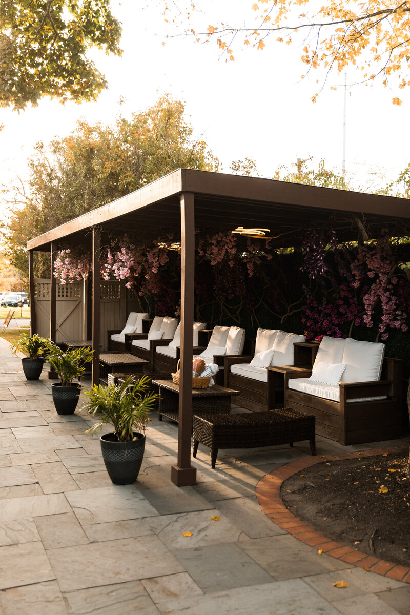 wedding cocktail hour furniture lounge chairs