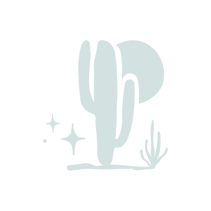 Cactus with a moon.
