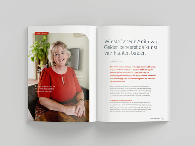 Studio Paoline Kruijssen - portfolio vormgeving - SnelStart Aangenaam Magazine - 14