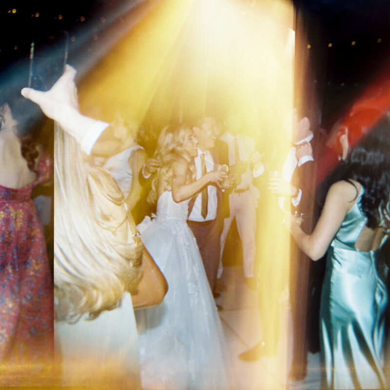 reception wedding on film