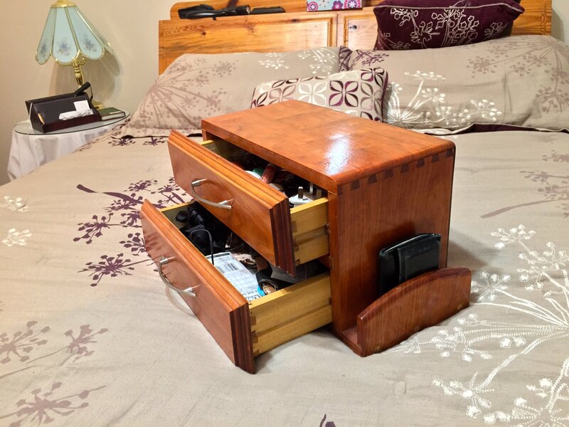 Wood Desk Storage
