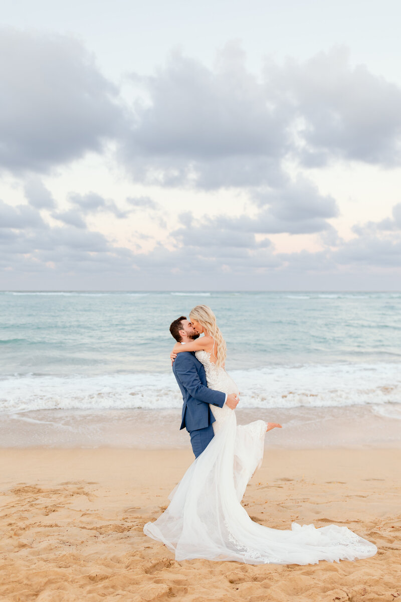 Destination wedding day on the beach of an International beach, photographed by K.Ranae Photography.