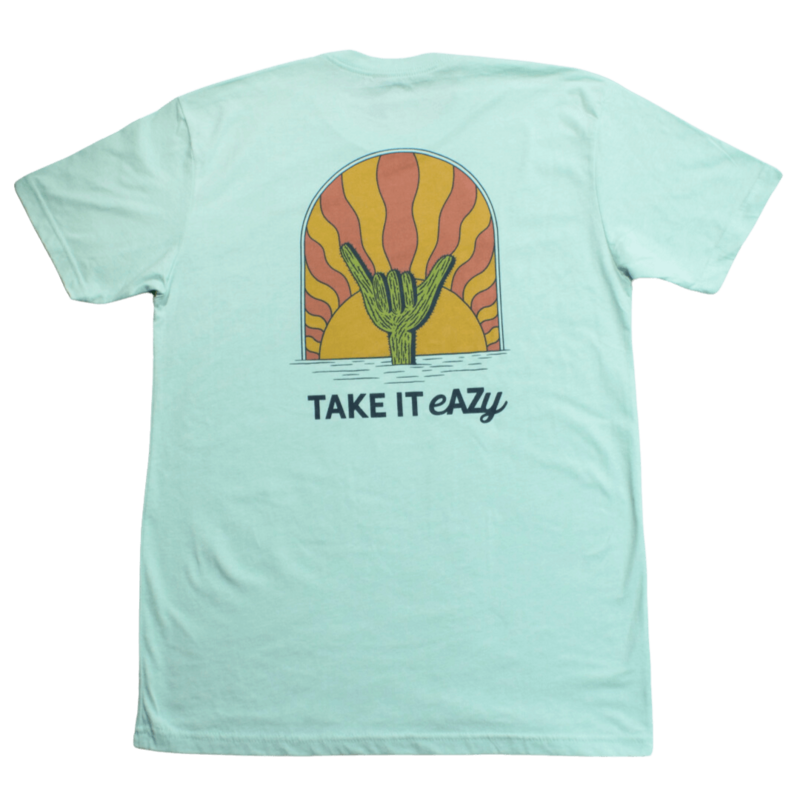 arizona sunset and cactus t-shirt