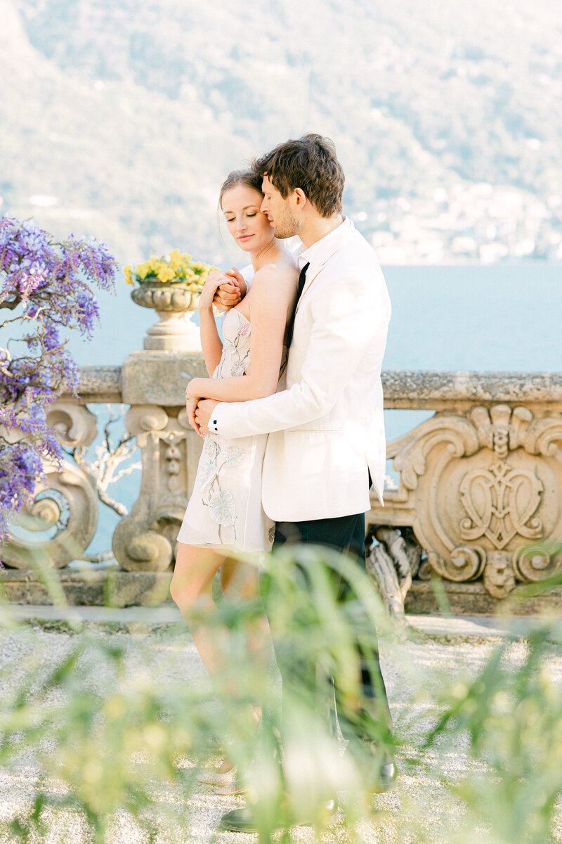 Lake Como, Italy Wedding at Villa del Balbianello in the summer fine art photography by  Chelsey Black Photography