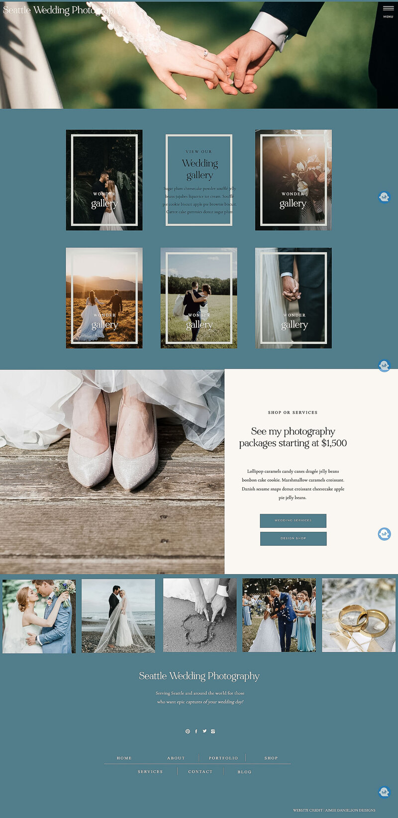 Wedding Photographer Website