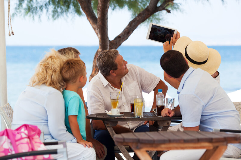 Family on the beach