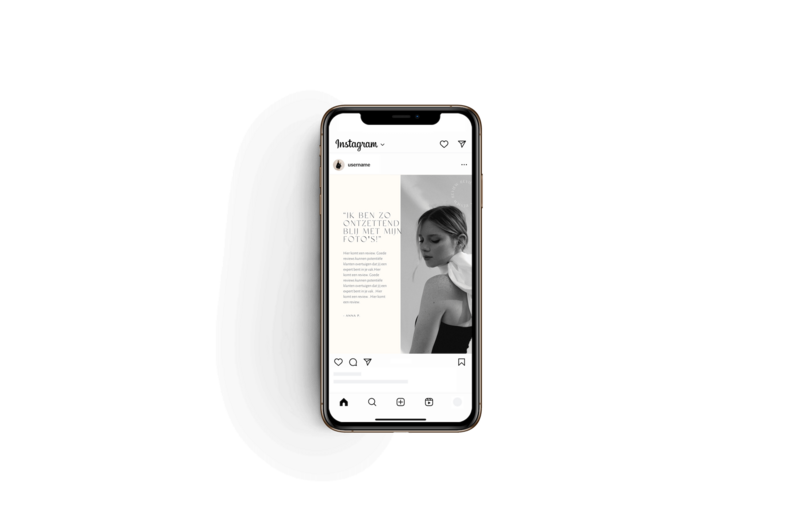 Minimalistische Instagram post templates