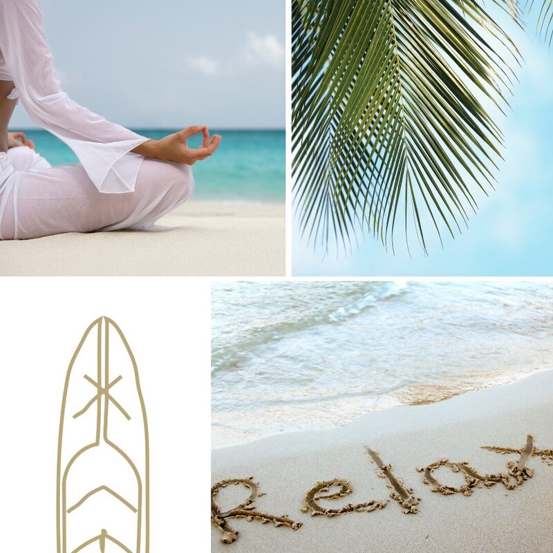 Beautiful branding for a yoga retreat