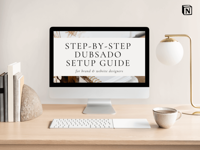 Dubsado Setup Guide in Notion - Product Images - 1 Cover Page by The Streamlined Creative by Stephanie Taale - Business Coach, Client Experience and Systems Strategist for brand and website designers