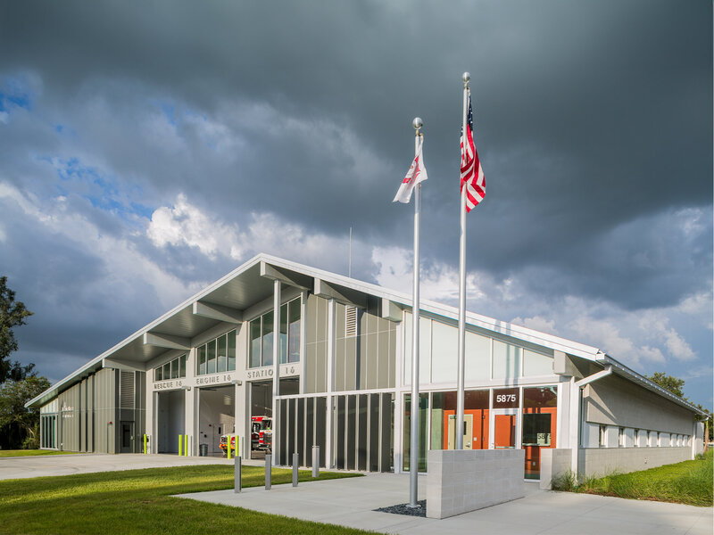 Sweet Sparkman Architecture Sarasota County Fire Station 16 Landscape 7.1