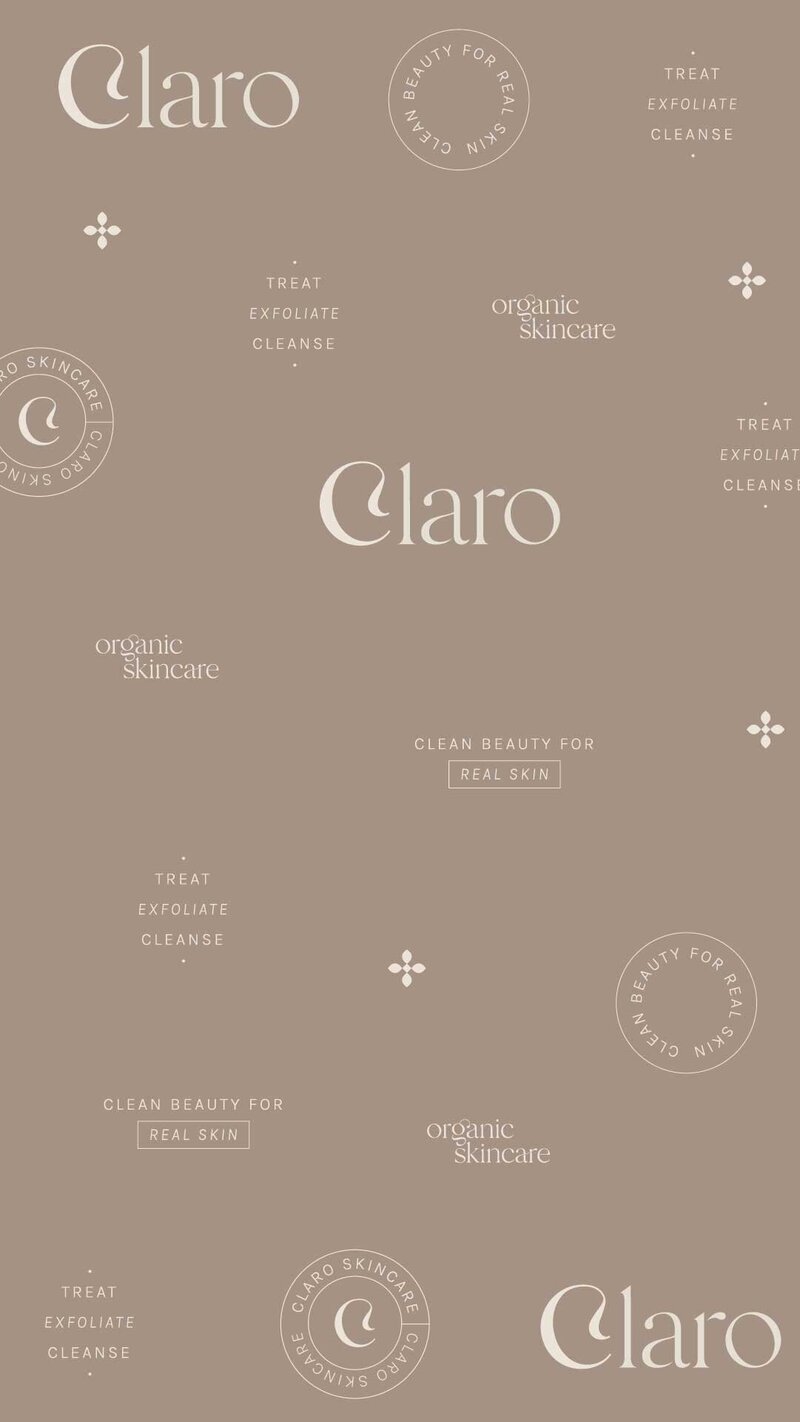 skincare branding package