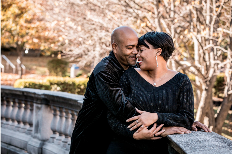 couple smiling at their milford connecticut photoshoot