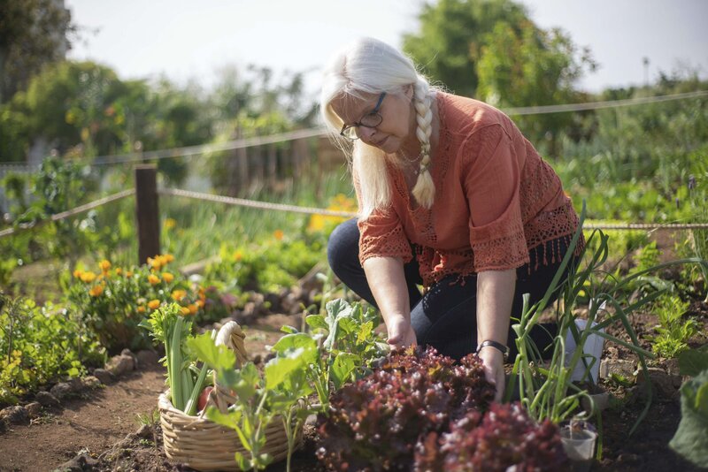 Woman gardening