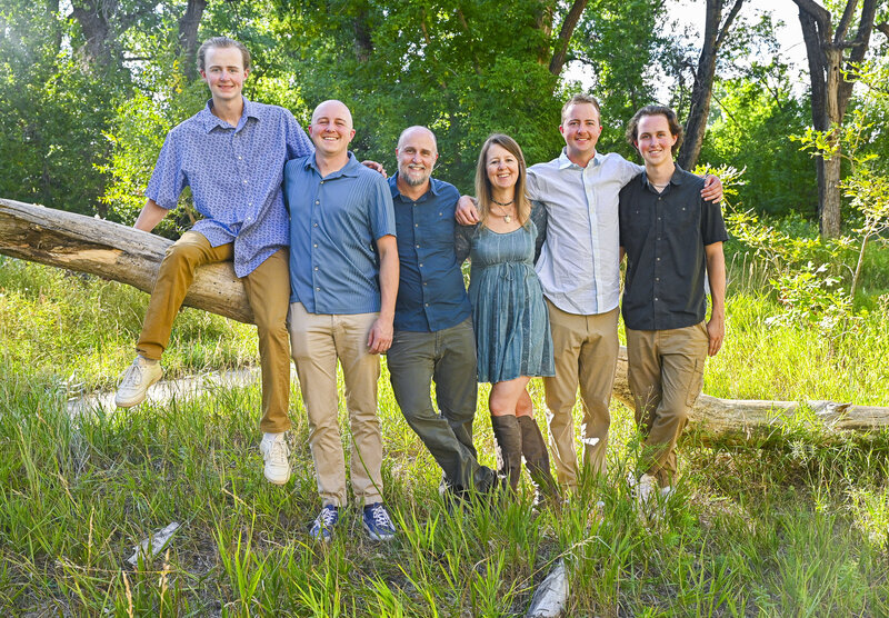 Colorado family portrait in Fort Collins, Colorado, in the fall. 