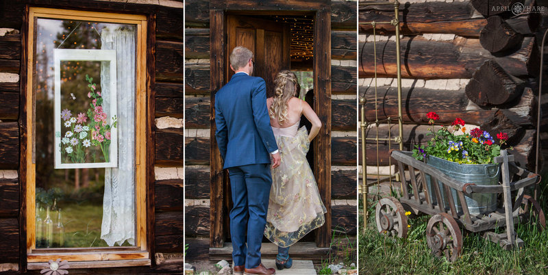 Details from a wedding at rustic B Lazy 2 Ranch & Event Center in Colorado