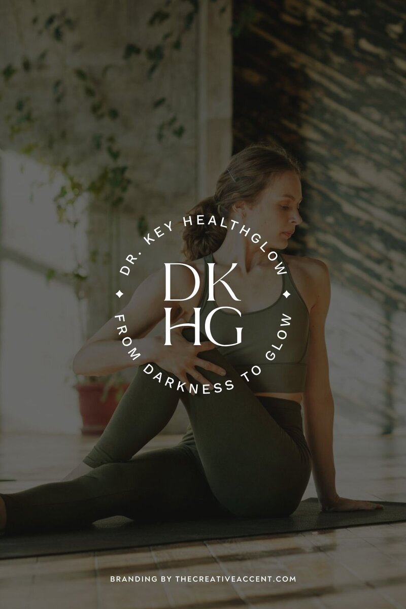 monogram logo for wellness coach based on Gina Hills brand kit