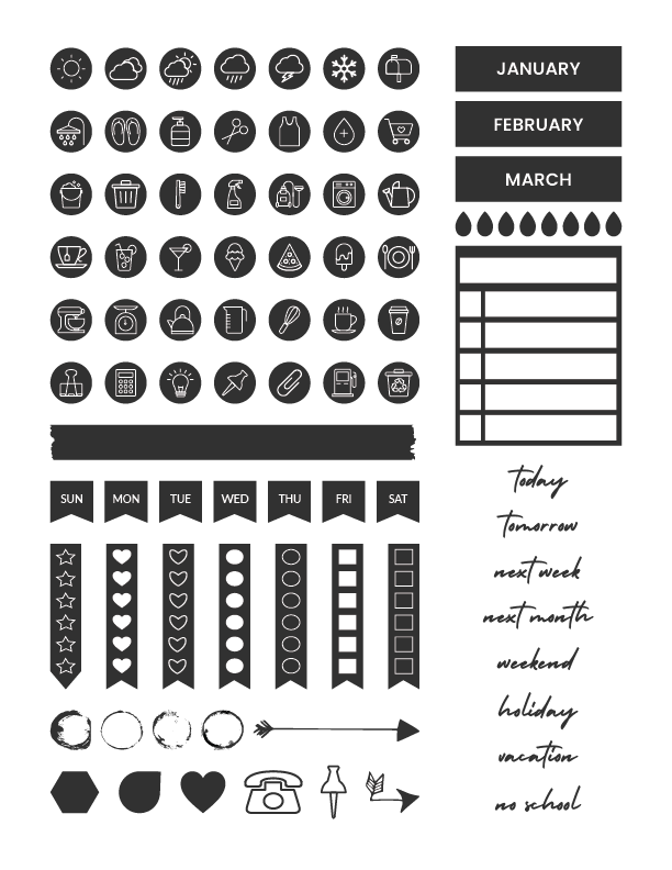 Start Journal No 03 Stickers by Click 2 Plan5