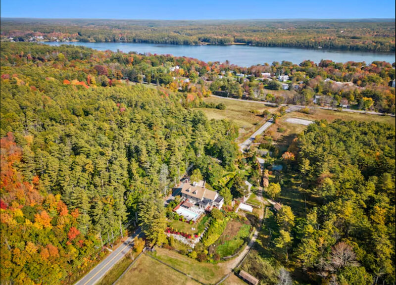 aerial view of retreat house