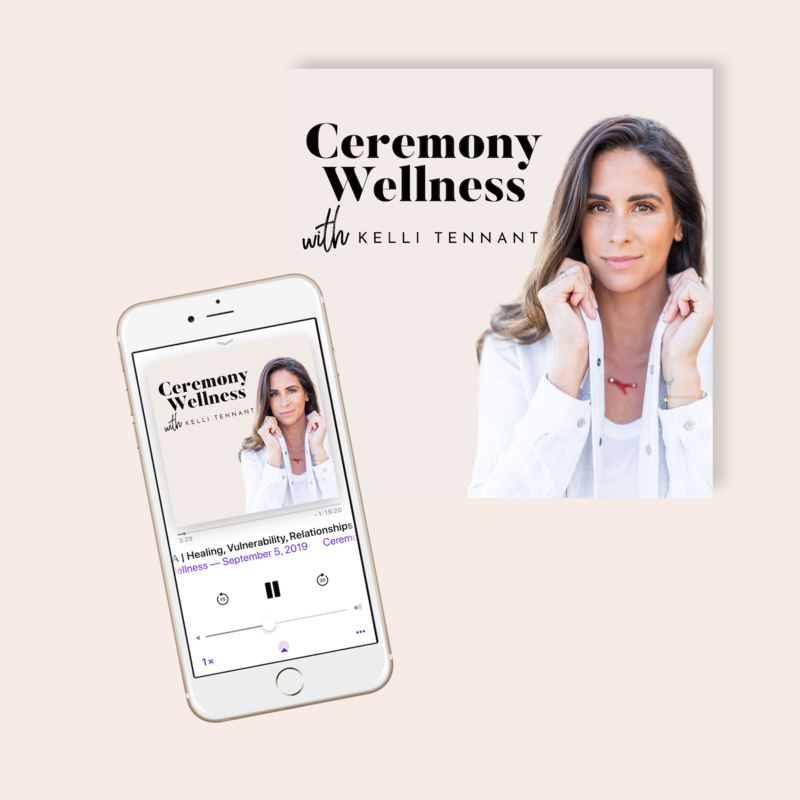 branding, podcast logo, health and wellness brand based in los angeles, california, business cards