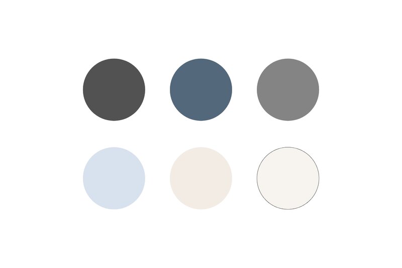 Color palette for Natasha Leigh Events, a wedding planner in Austin and New Orleans