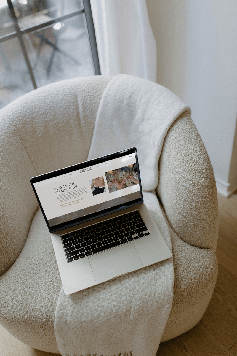 Example branding and web design​ Flourish Foundry Designs
