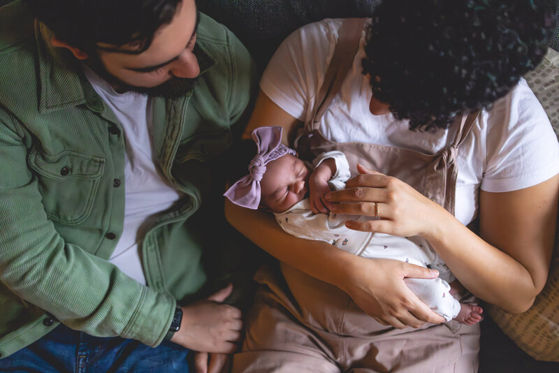 DMV documentary newborn photo session
