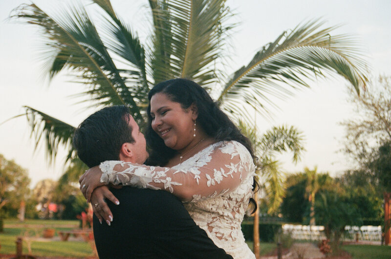 Wedding couple 35mm film