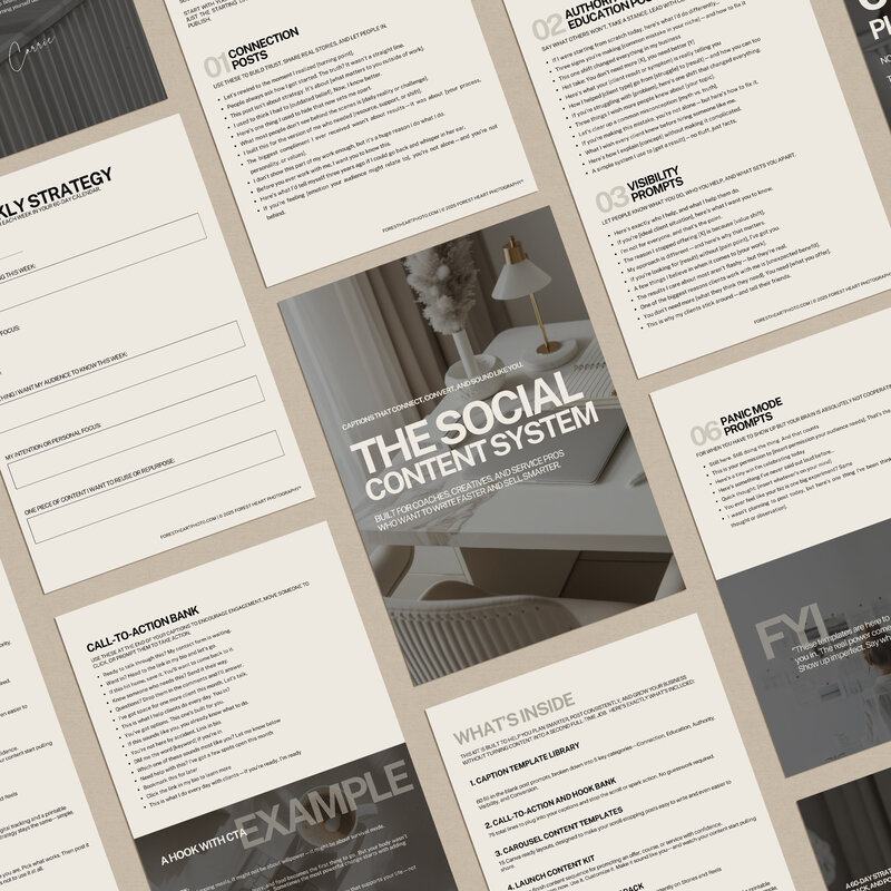 Overhead view of printed photography contract templates and Computer preview of the Legal Starter Kit for photographers