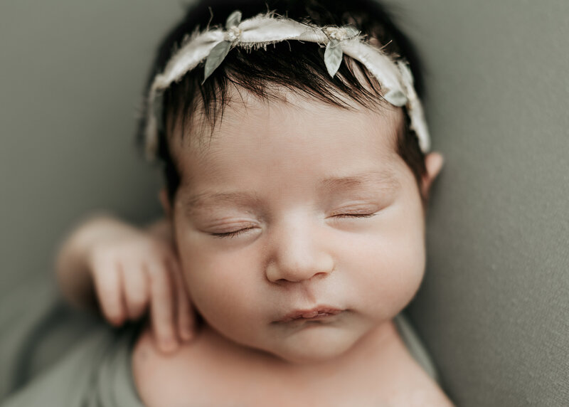 Newborn photoshoot in Colorado photography studio with Erin Jachimiak Photography