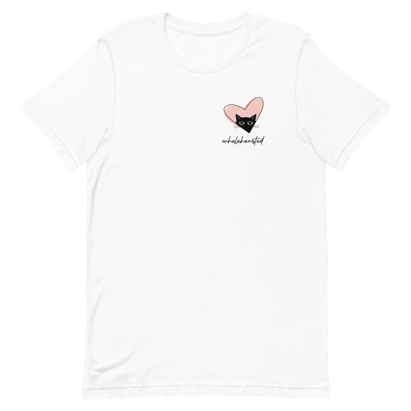 Small Logo on Front of White T-Shirt