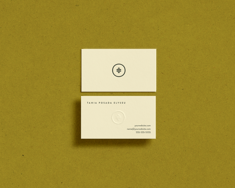 Business card design for interior designer and architect by Poised Avenue Design Studio