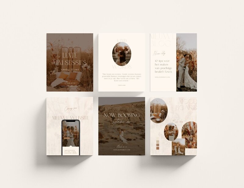 Boho Instagram templates voor fotografen