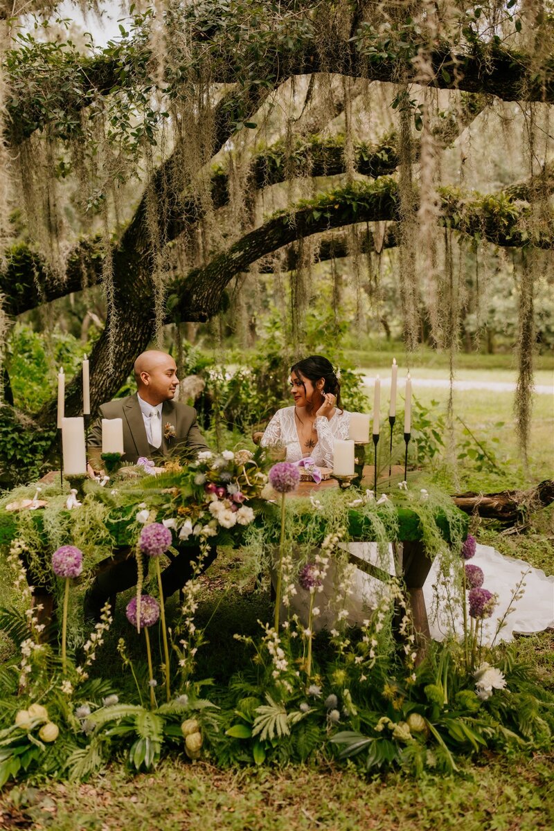 lush whimsical garden wedding