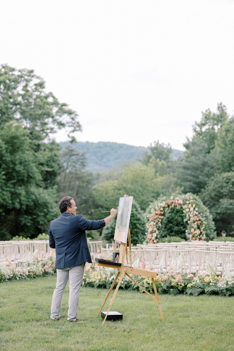 Live Wedding Painter | Ben Keys Fine Art Studio