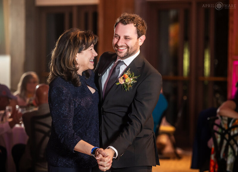 Mother Son Dance at Mitchell Hall at Denver Botanic Gardens