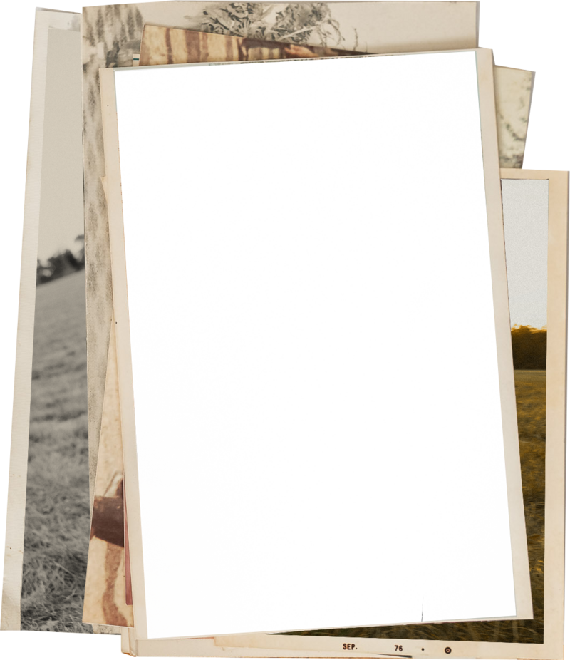 Stack of nostalgic vintage photos