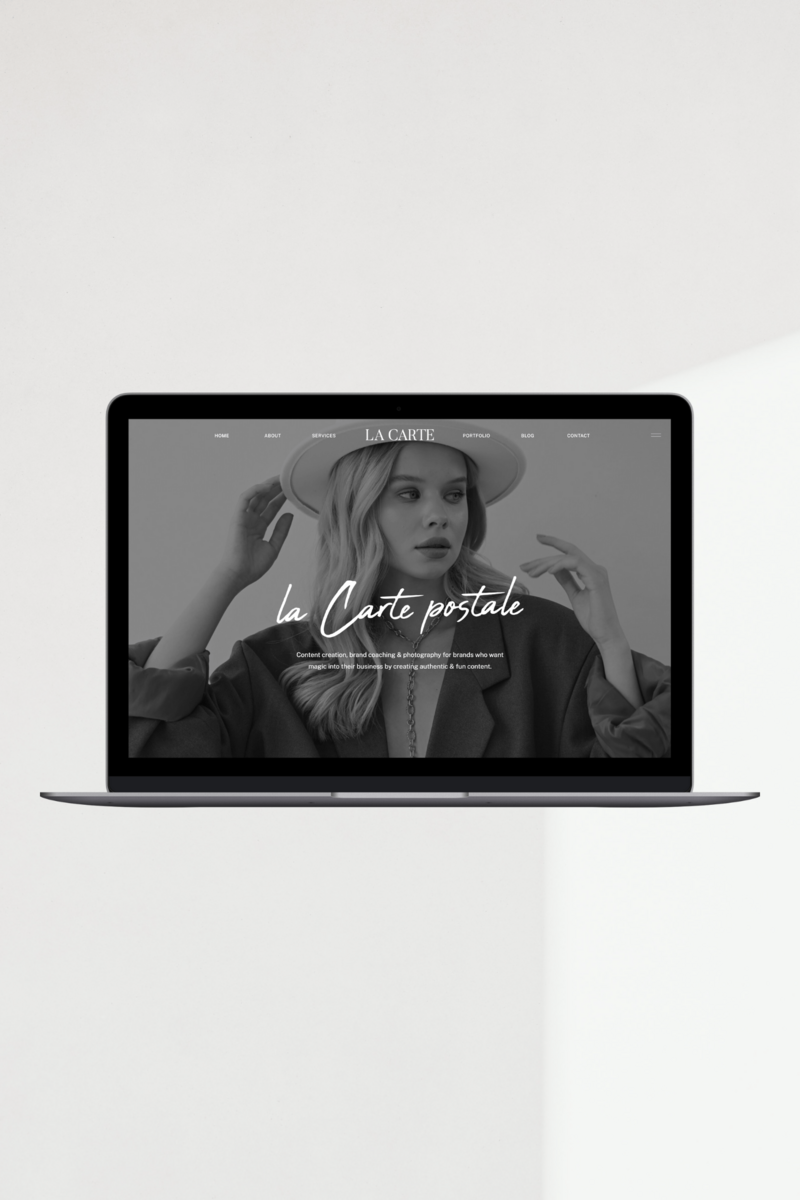 La Carte Showit Website Home