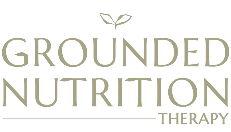 Primary logo design for Grounded Nutrition Therapy, showcasing a clean and professional typeface that reflects their peaceful, welcoming brand.