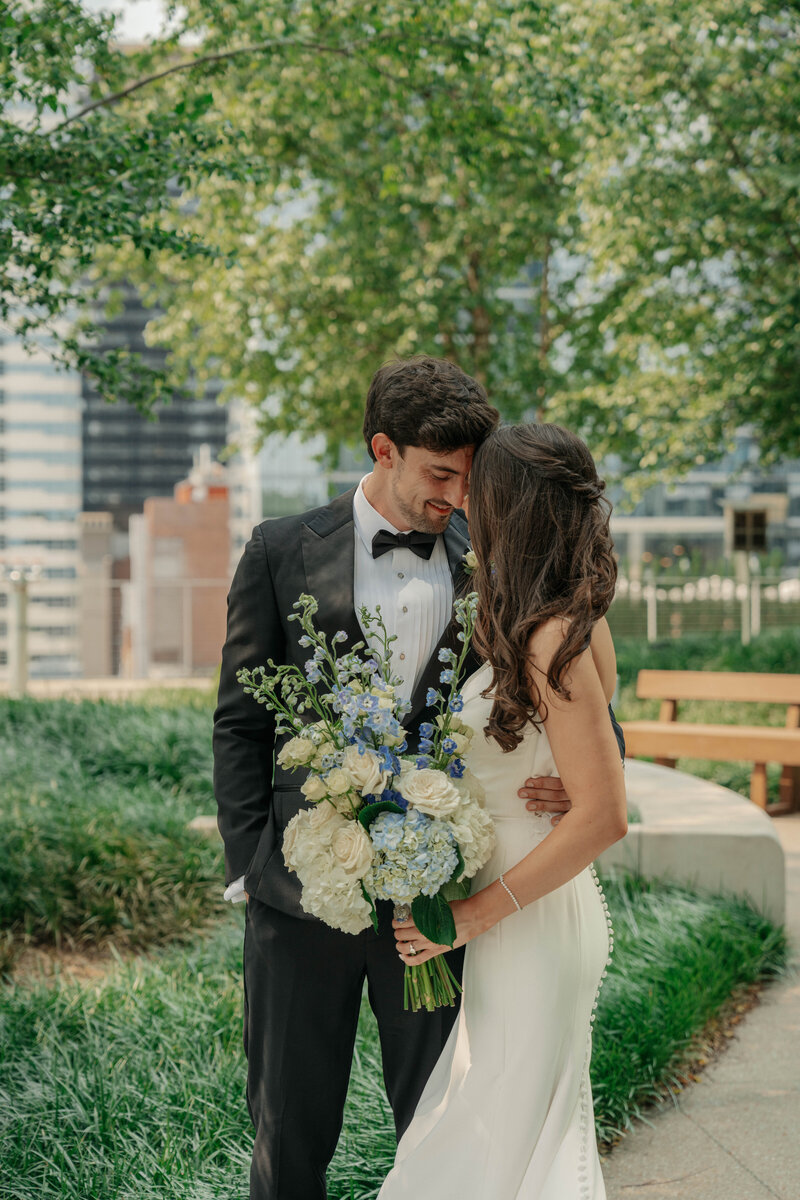 Candid moments with bride and groom by Nashville Wedding photographer