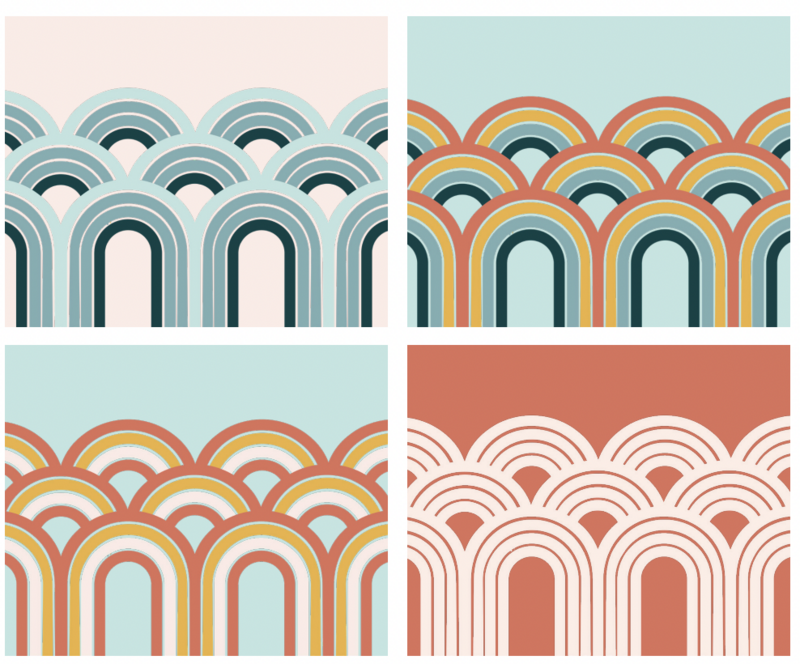 Custom pattern design for WhereAbouts Wedding Co, a wedding venue sourcing and coordination in Austin