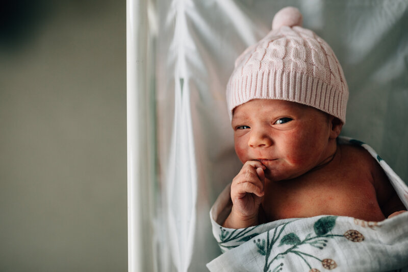 baby in hospital bassinette natural Newborn photography Melbourne and so I don’t forget photography Melbourne