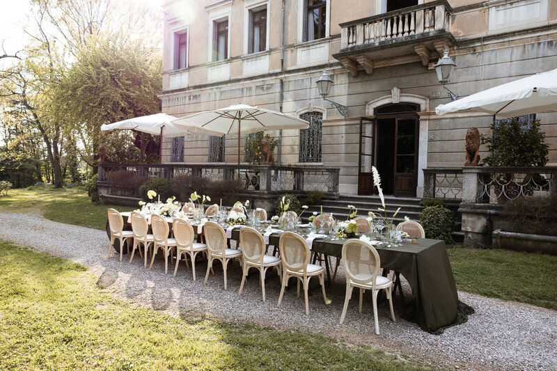 dinner table wedding italie 