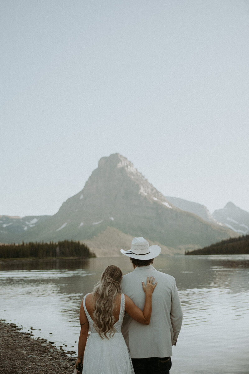 adventure elopement in glacier national park 