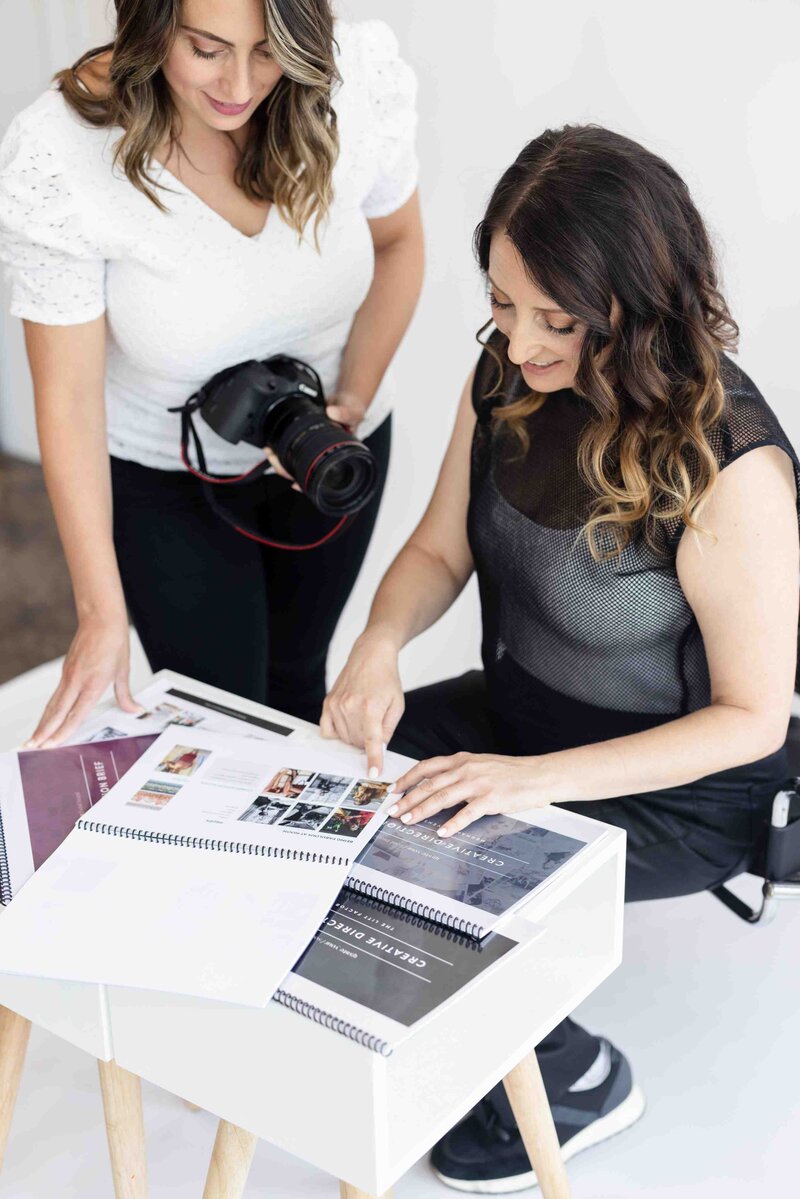 Jordan Duvall creative directing a brand photographer